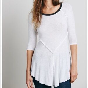 Intimately Free People White Rayon Mesh Tunic Size S